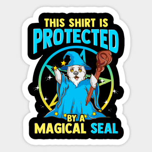 This Shirt is Protected by a Magical Seal Funny Halloween Sticker
